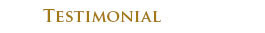 Testimonial